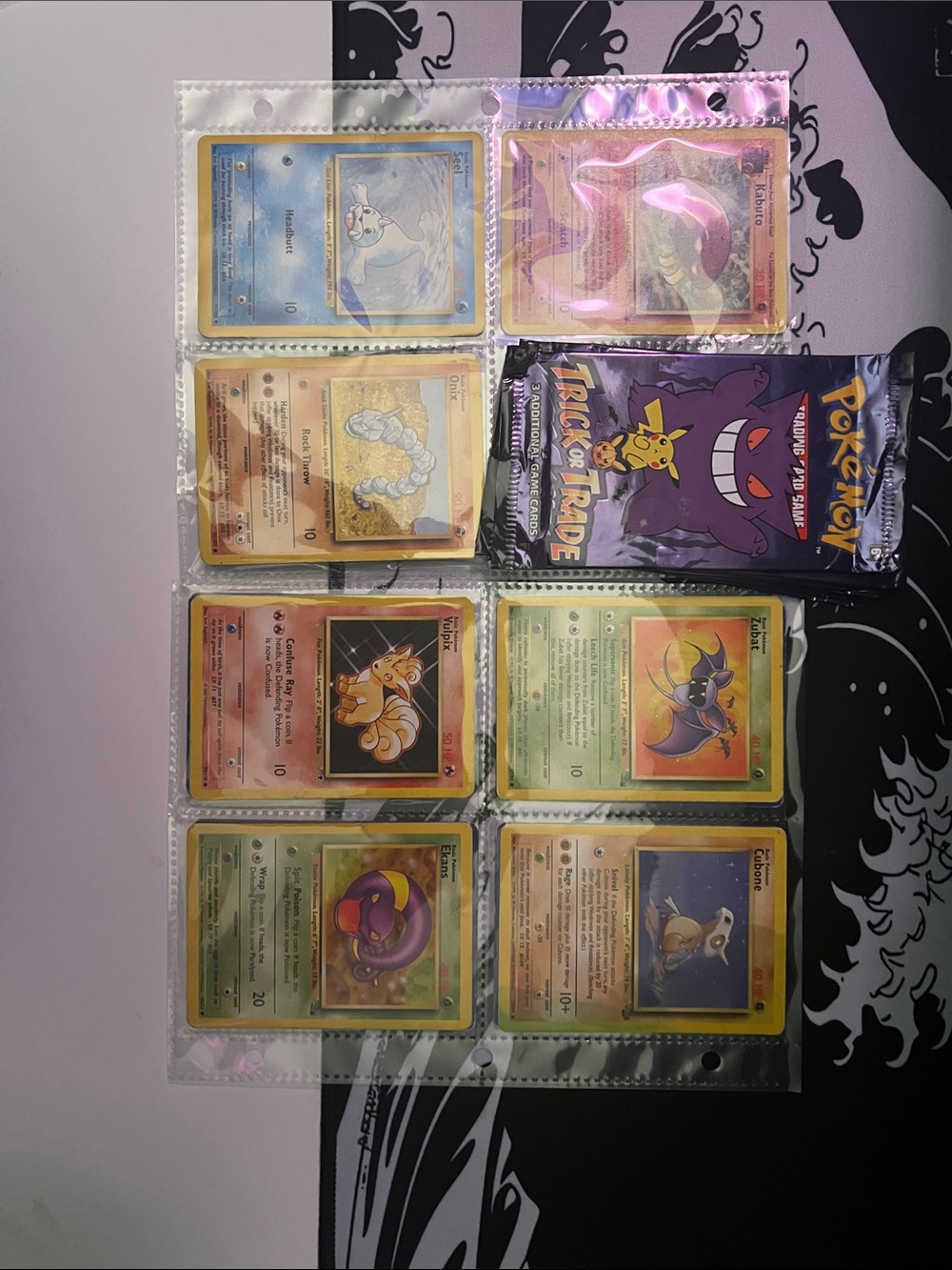 Pokémon Vintage Card Lot with Sealed Booster Pack - Multicolor 7 packs included